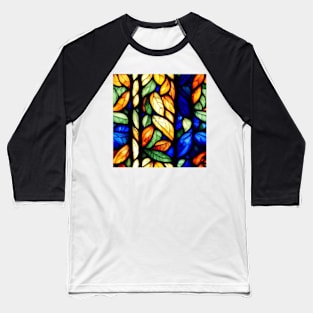 Stained glass colorful pattern, model 6 Baseball T-Shirt